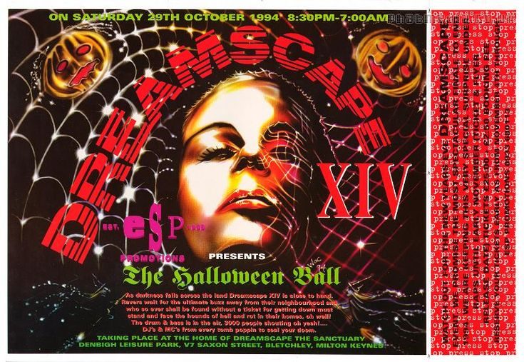 Flyer for Dreamscape 14 - Halloween Ball