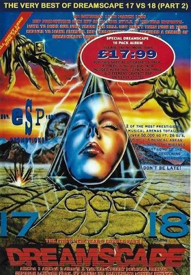 Flyer for Dreamscape 17 Vs 18 - First New Years Double