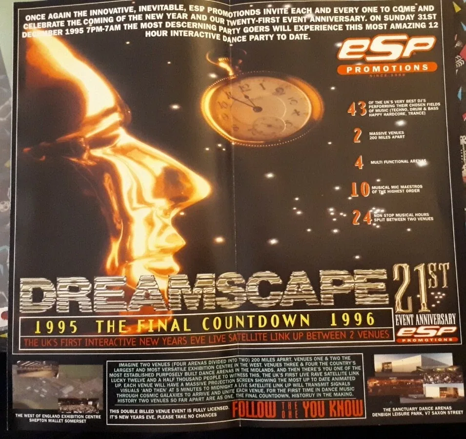 Flyer for Dreamscape 21 - Final Countdown