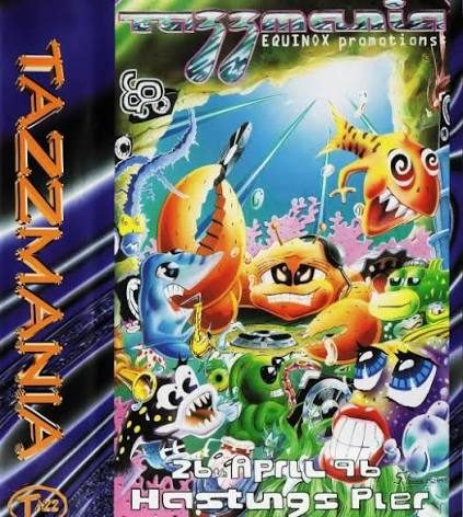 Flyer for Tazmania - Hastings Pier - 26/04/1996