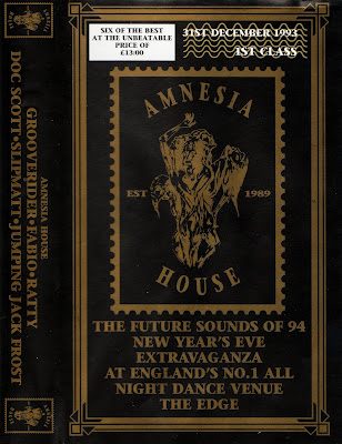 Flyer for Amnesia House - NYE