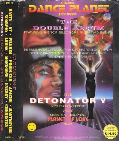 Flyer for Dance Planet - Detonator V - The Double Album - NYE
