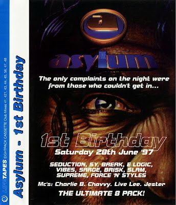 Flyer for Asylum - 1st Birthday