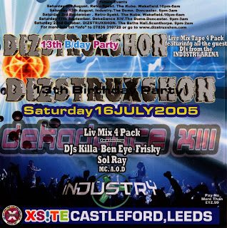 Flyer for Dizstruxshon - 13th Birthday Party