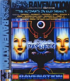 Flyer for Ravenation - The Ultimate In Old Skool Pay Back
