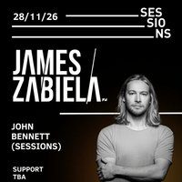 Flyer for Sessions presents: James Zabiela!