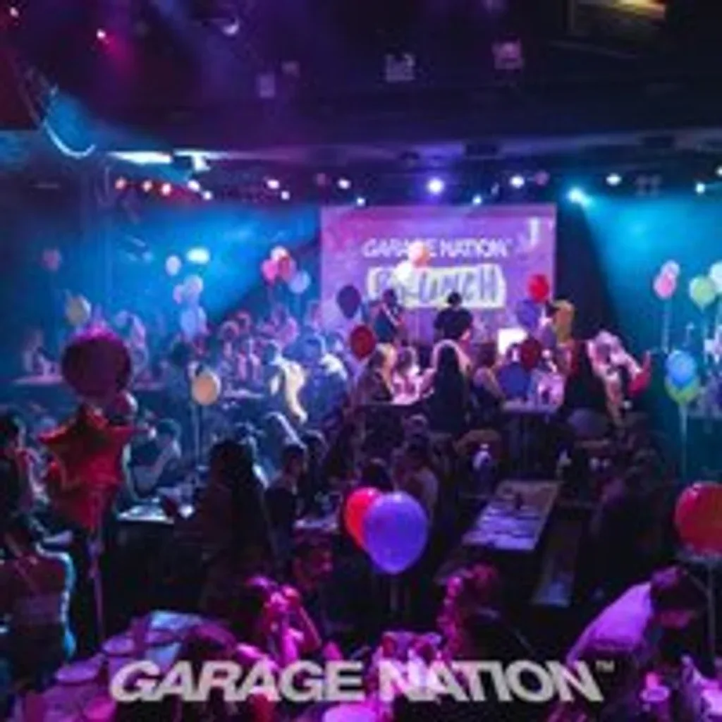 Flyer for Garage Nation Christmas Brunch & Day Party