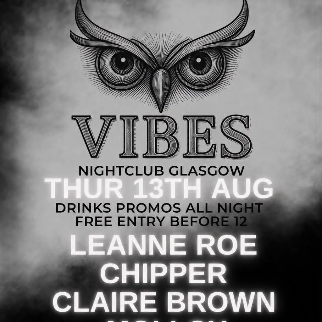 Flyer for Vibes Thursdays Bounce, Techno & Trance