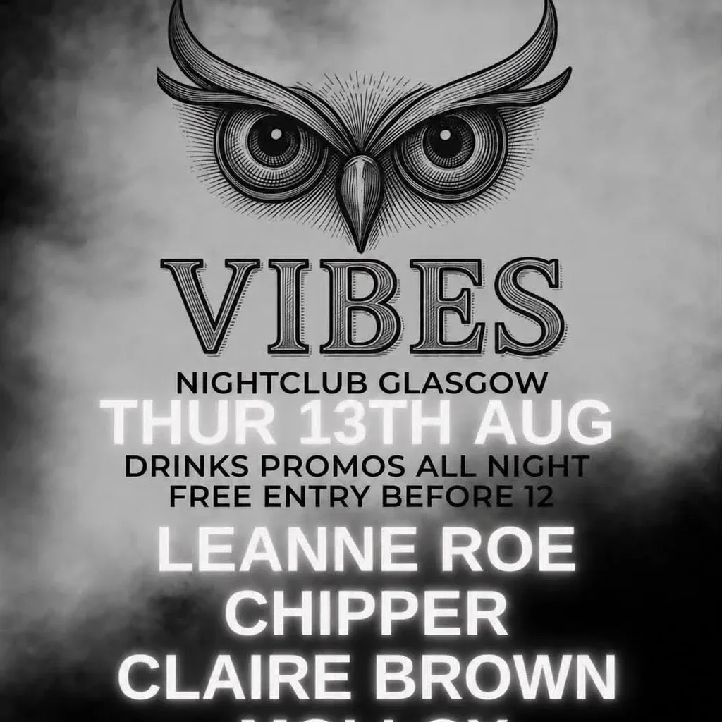 Flyer for Vibes Thursdays Bounce, Techno & Trance