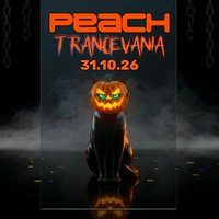 Flyer for Peach Goes Hard meets Trancevania - Halloween 2026