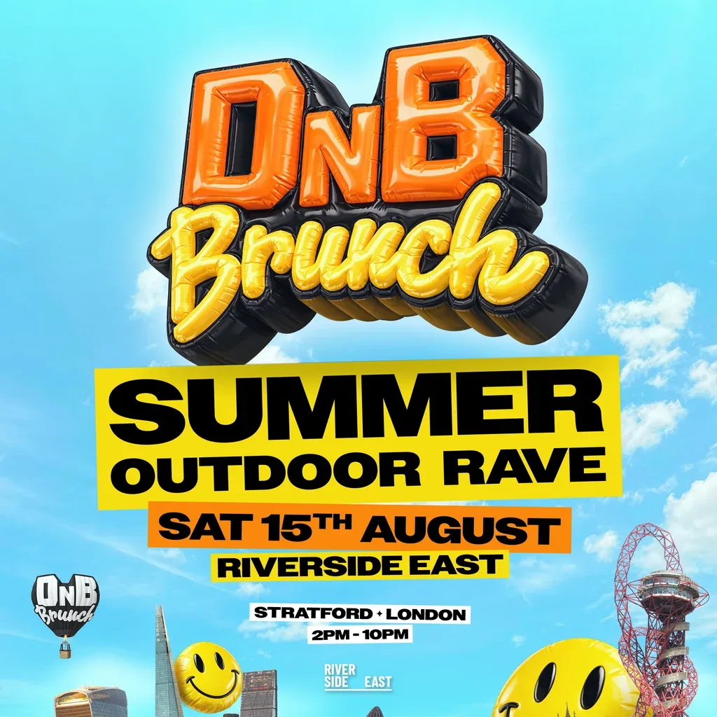 Flyer for DNB Brunch 'Summer Outdoor Rave'