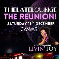 Flyer for The Late Lounge Reunion!