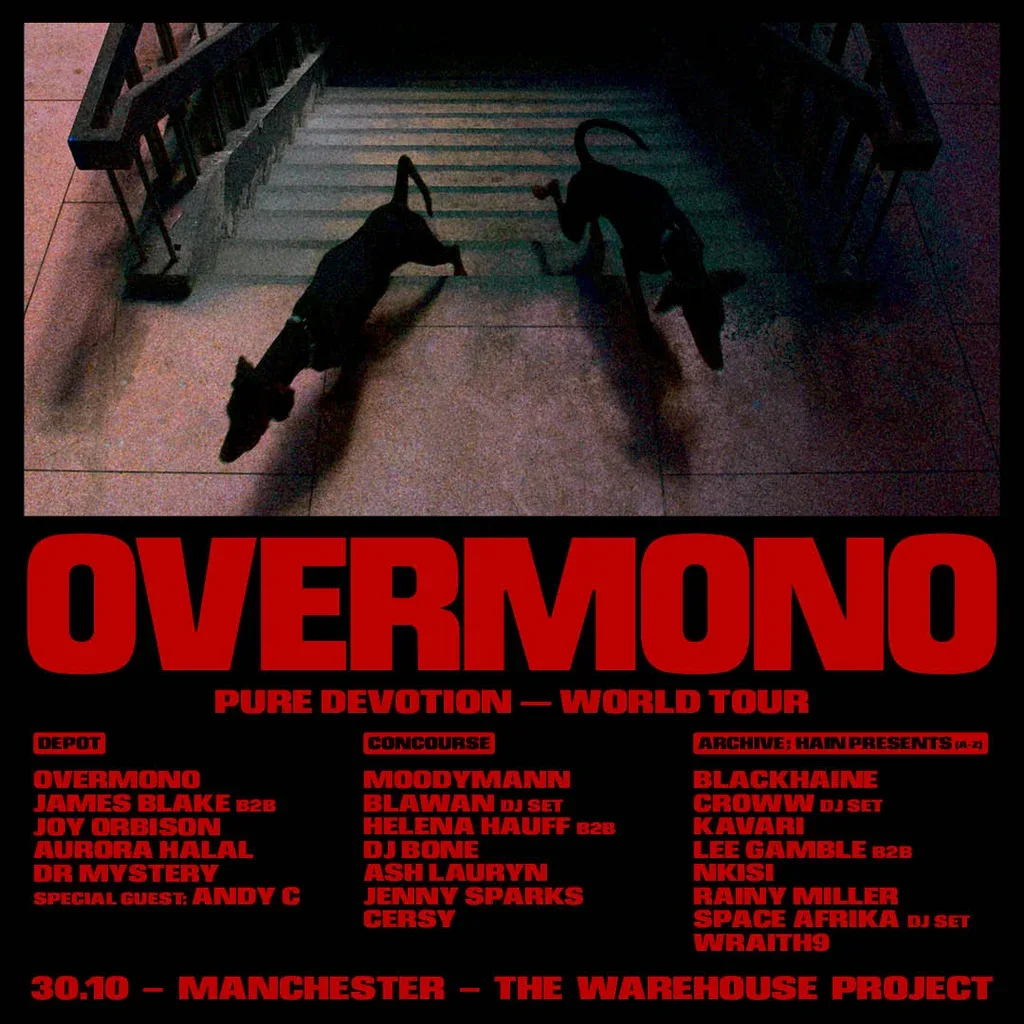 Flyer for Overmono presents Pure Devotion - World Tour, Manchester