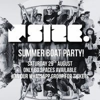 Flyer for Size Summer Boat Party