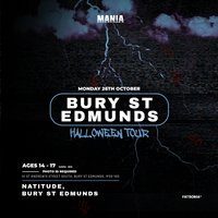 Flyer for Mania U18 Halloween: Bury St Edmunds