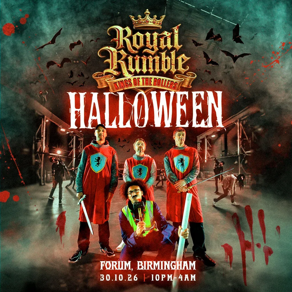 Flyer for Kings of the Rollers Royal Rumble Halloween: Birmingham