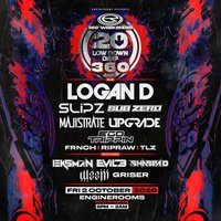 Flyer for EngineRooms 360 Weekender: 20 Years of Low Down Deep