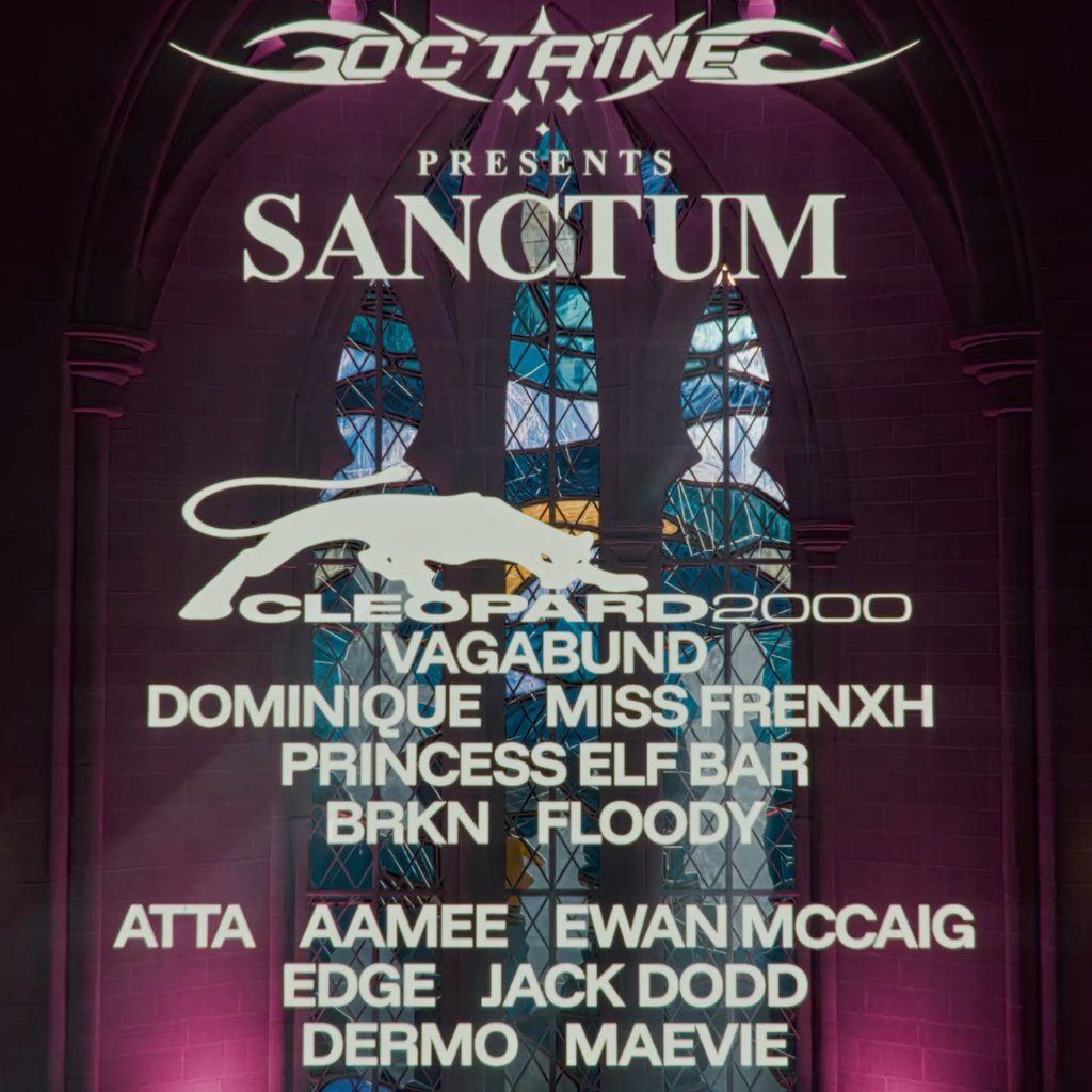 Flyer for OCTAINE Presents: SANCTUM