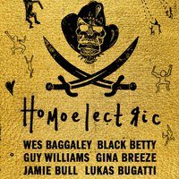 Flyer for Homoelectric at Hidden, August Bank Holiday weekend