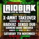 Flyer for Vibe District & Organized Chaos Presents: Laid Blak & X-AMNT