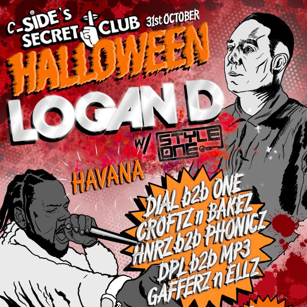 Flyer for Logan D @ Havana Chichester, 31/10/26