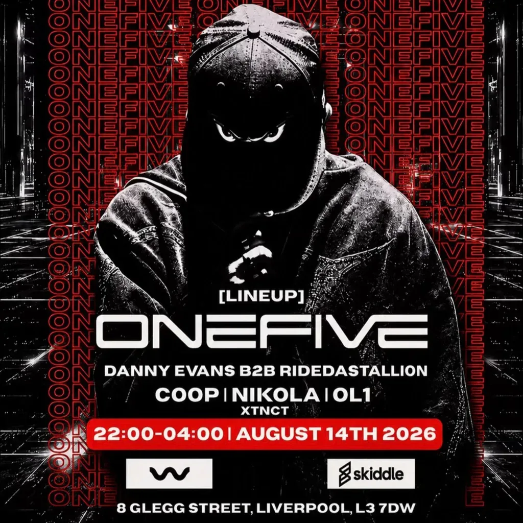 Flyer for CØNTAMINATED Presents: ONEFIVE