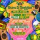 Flyer for Rum & Reggae | Binks Yard, Nottingham
