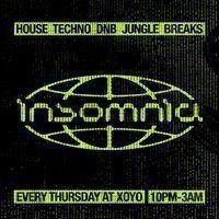 Flyer for Insomnia London: House, Techno, Drum n Bass, Jungle, Breaks