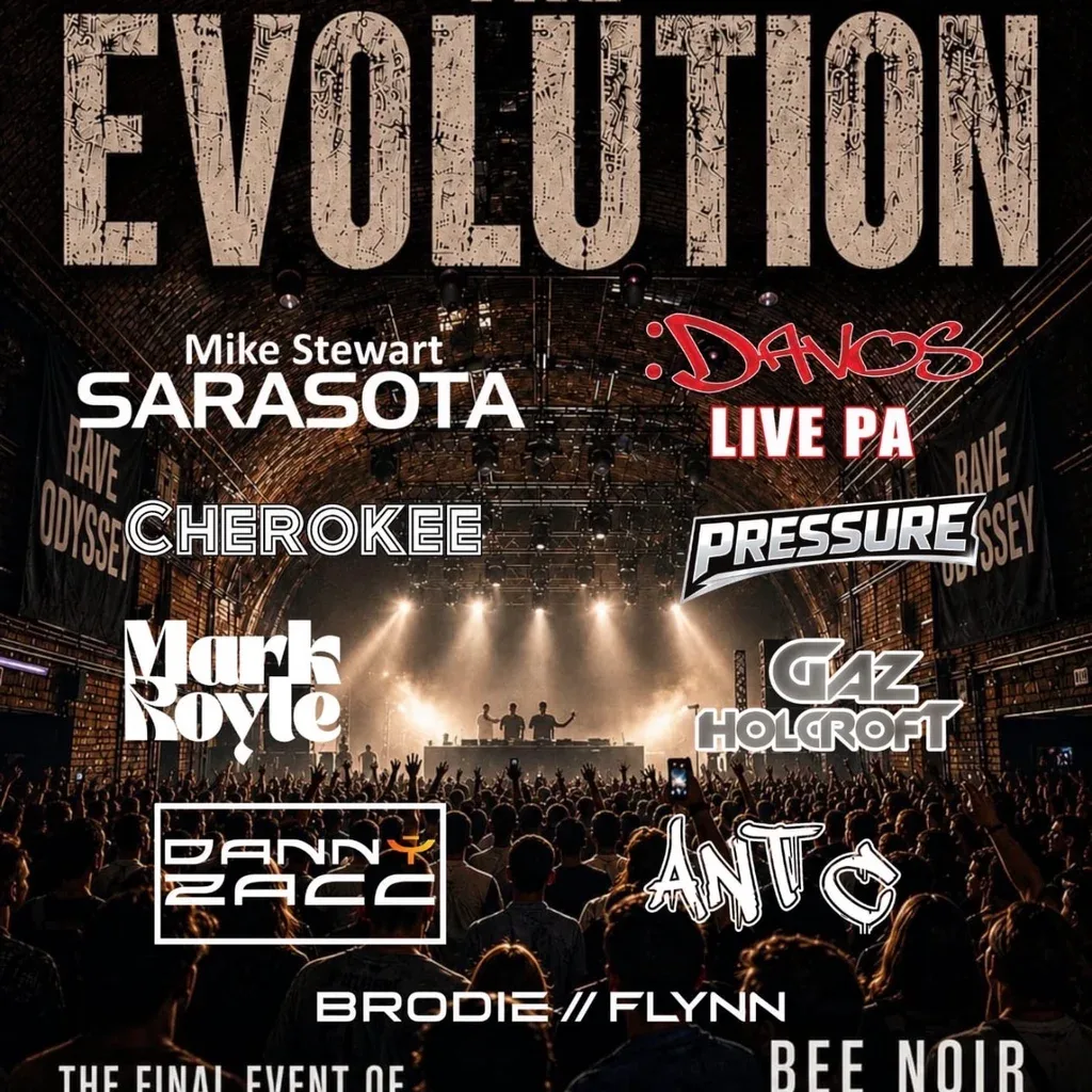 Flyer for Rave Odyssey uk  Evolution