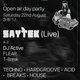 Flyer for 21st Century Acid W/ Saytek (live), DJ Active, Flear, T-Break