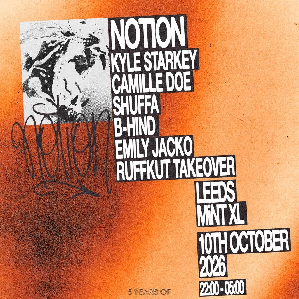 Flyer for 5 Years of Airspace: Notion + MORE