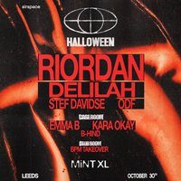 Flyer for Airspace Halloween: Riordan + MORE