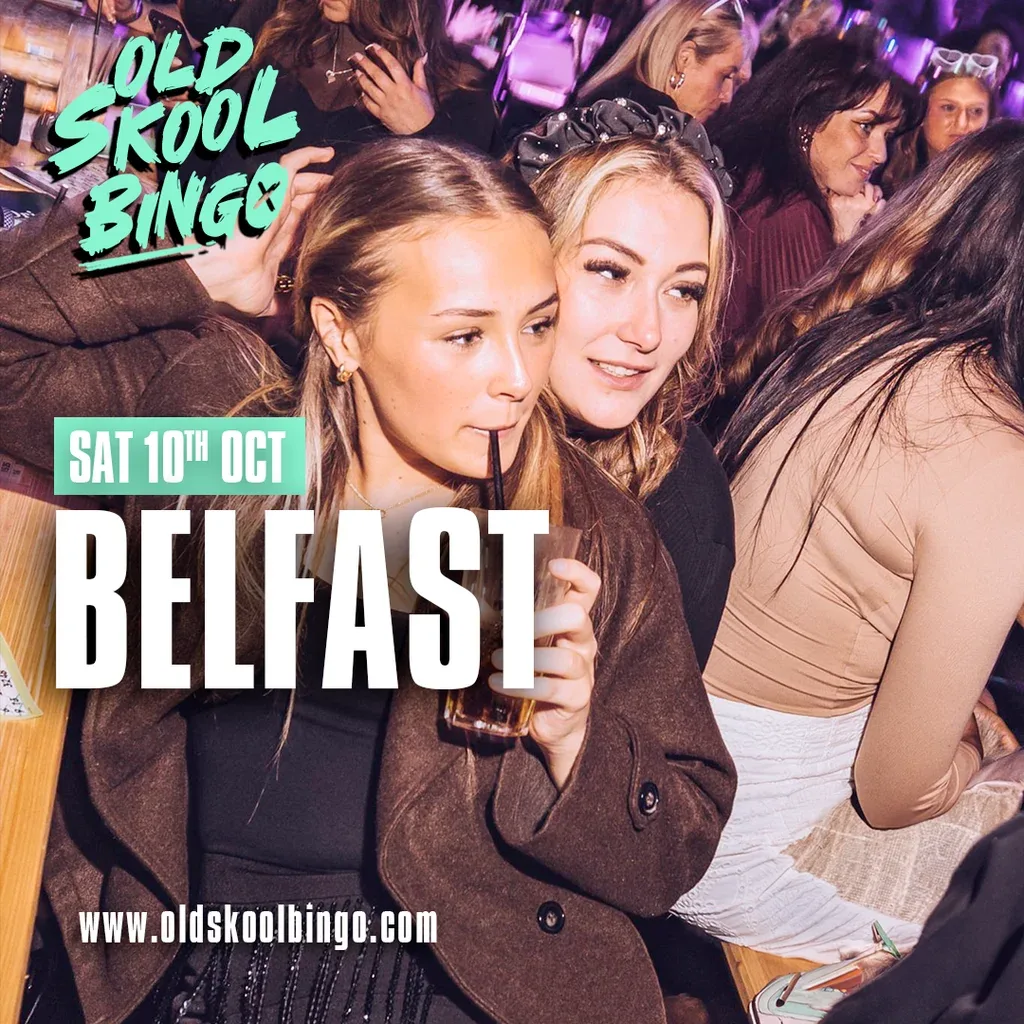 Flyer for Old Skool Bingo Sat 10th October Belfast