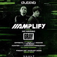 Flyer for Dublab: Amplify & Gray