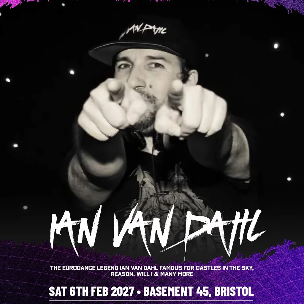 Flyer for Karkasaurus Day Rave in aid of Beat:Cancer feat. Ian Van Dahl