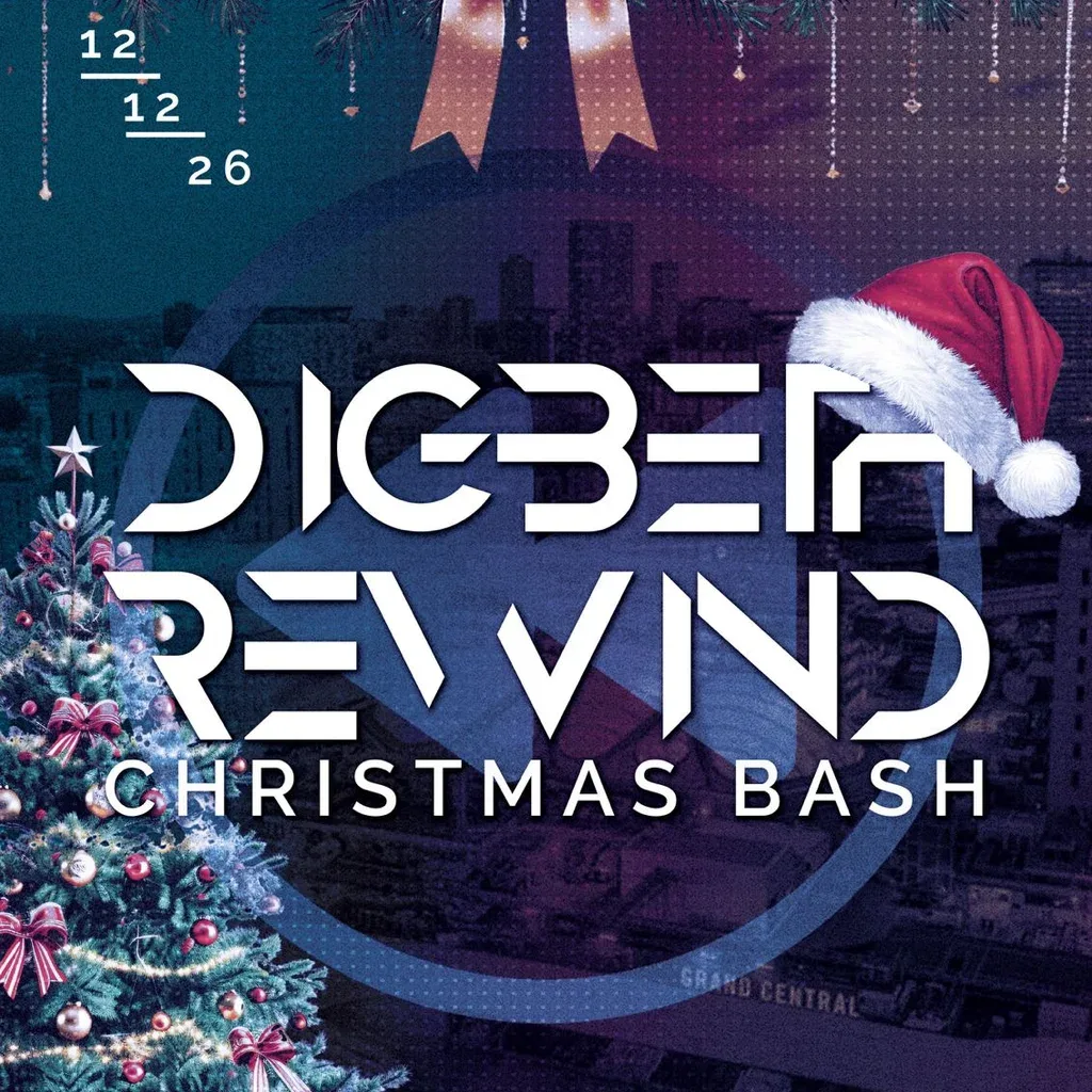Flyer for Digbeth Rewind christmas Bash