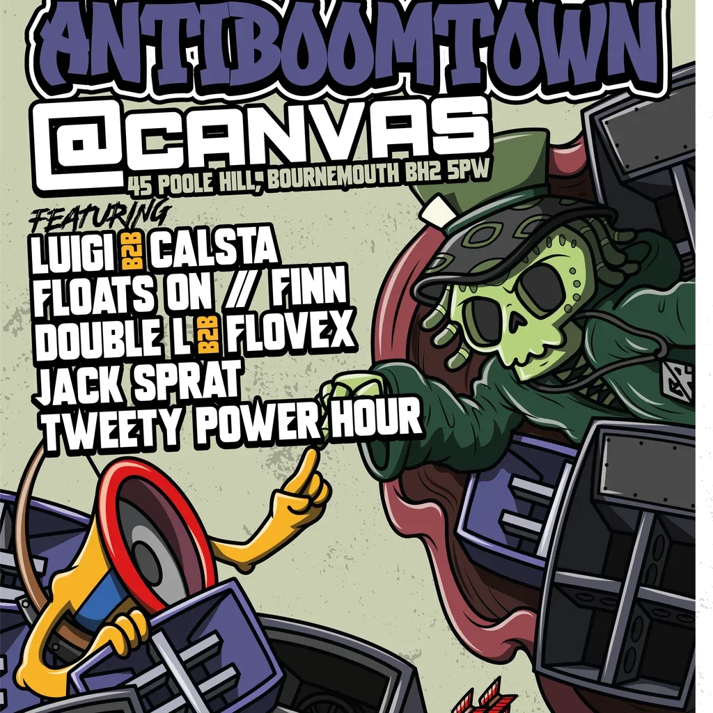 Flyer for AntiBoomTown