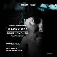 Flyer for MANIA U18 x DUB LAB : BOURNEMOUTH + MACKY GEE