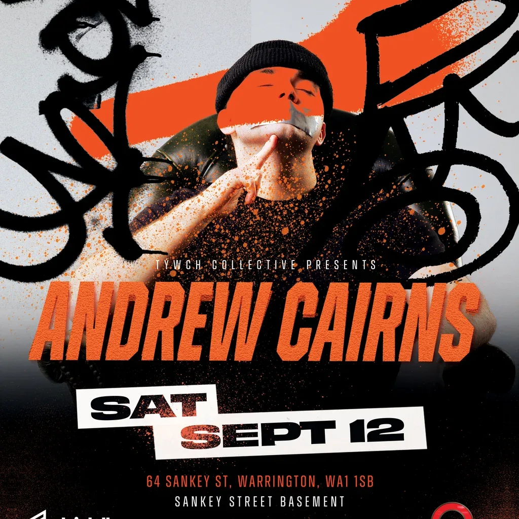 Flyer for Týwch Collective presents: ANDREW CAIRNS - Warrington