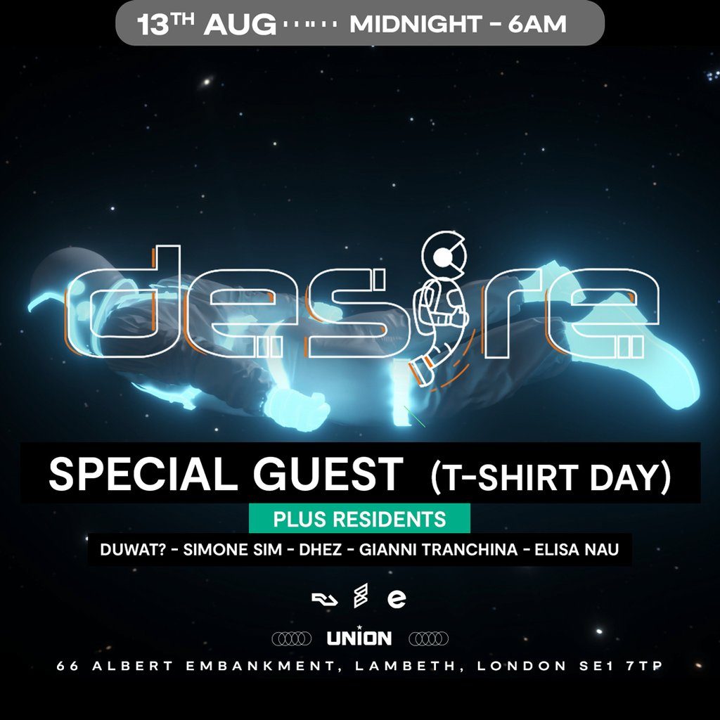 Flyer for DESIRE - Weekly Thursday After Party - SPECIAL GUEST
