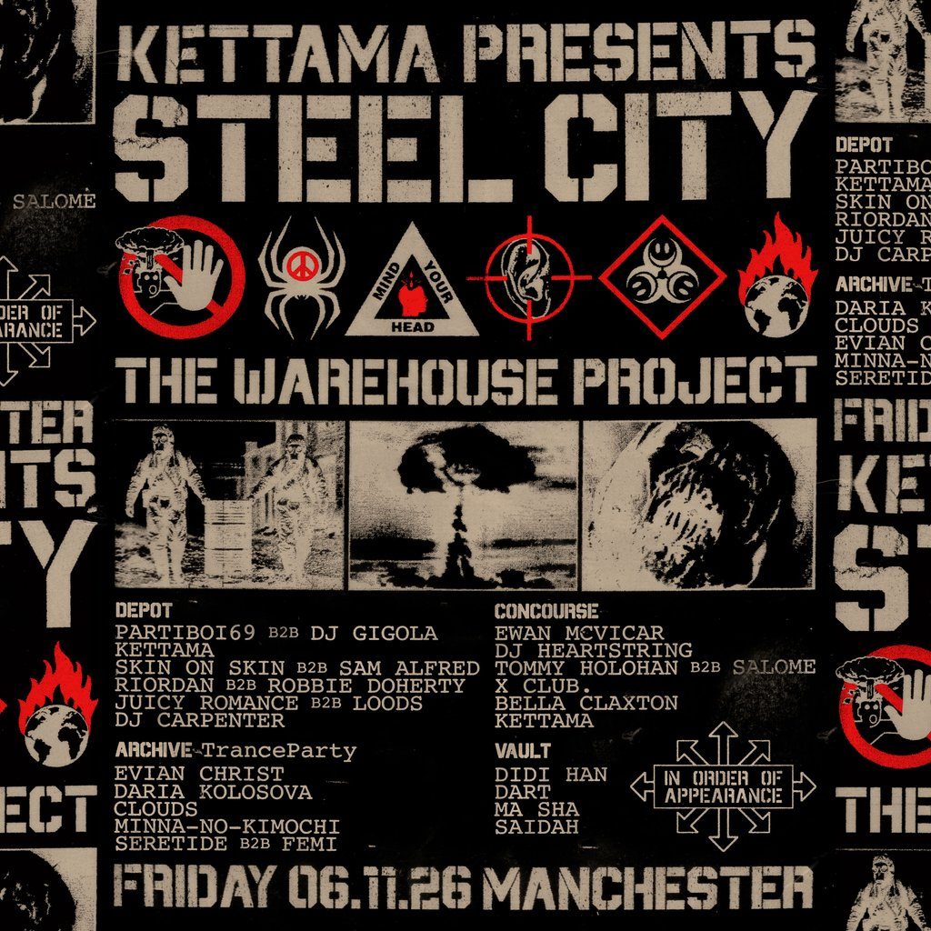 Flyer for KETTAMA presents: Steel City Dance Discs