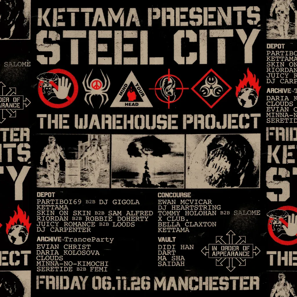 Flyer for KETTAMA presents: Steel City Dance Discs