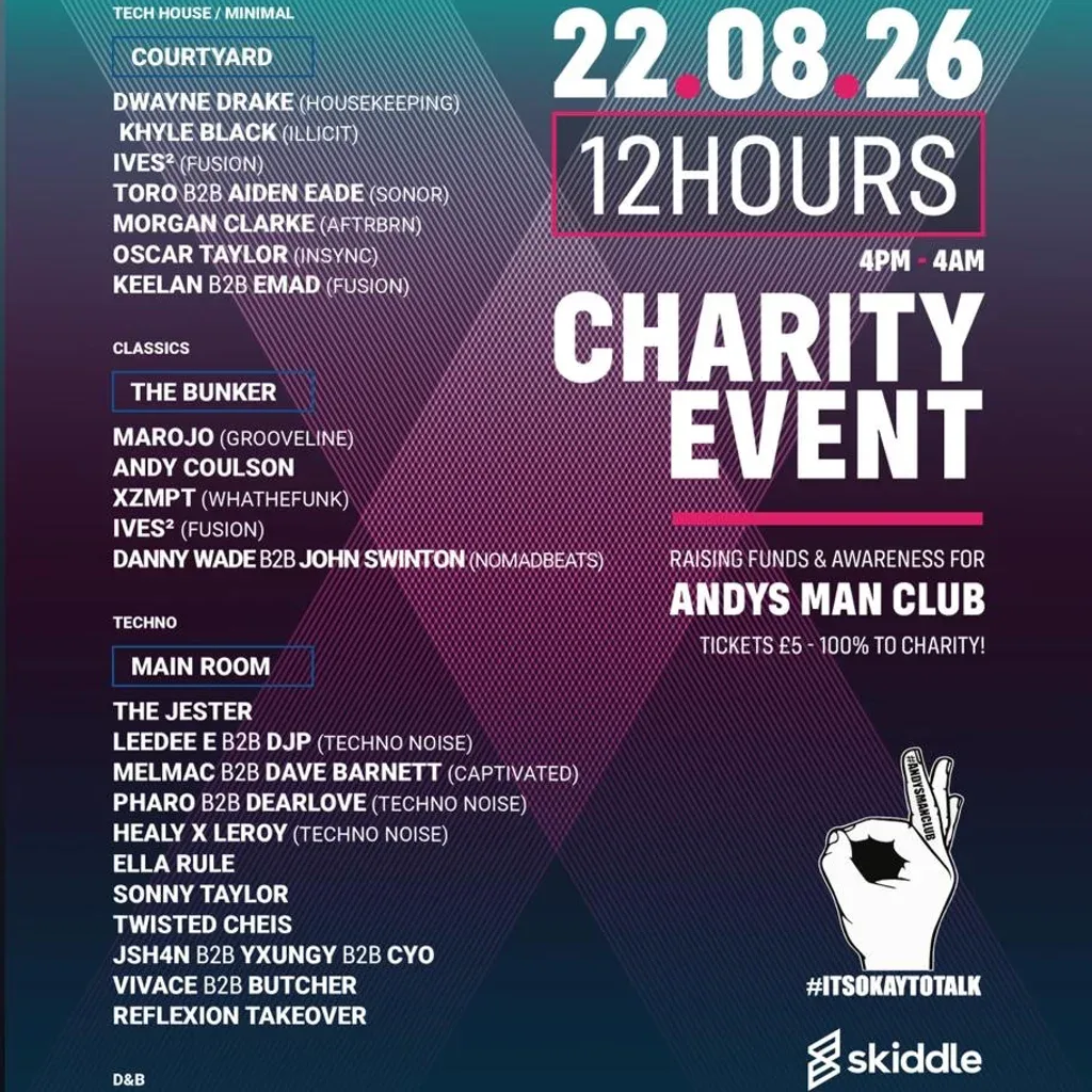 Flyer for TOSH // Charity Event