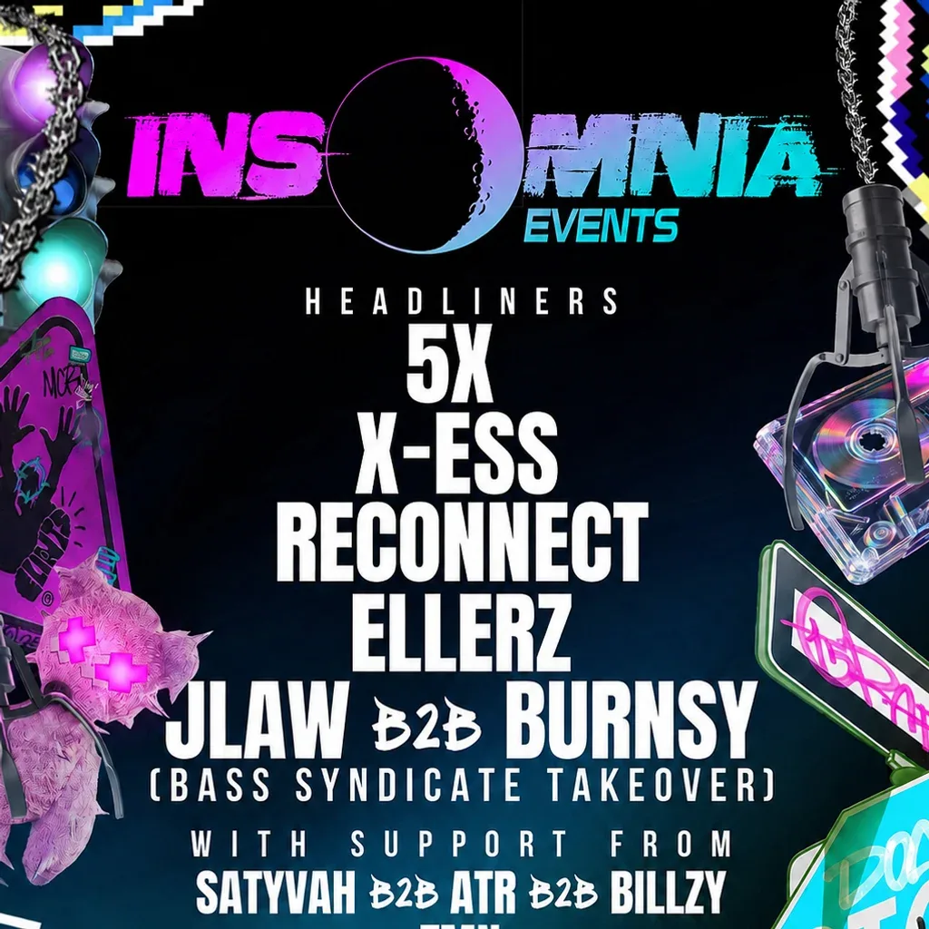 Flyer for Insomnia: Launch Party