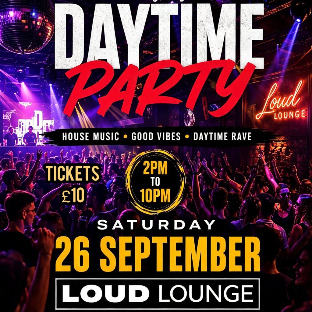 Flyer for Charley Says Daytime Party