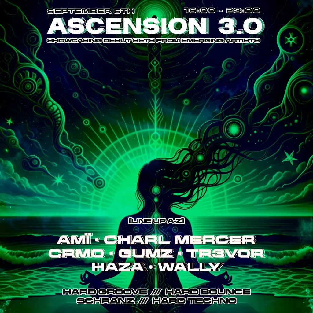 Flyer for SONICFLUX Presents: ASCENSION VOL.3