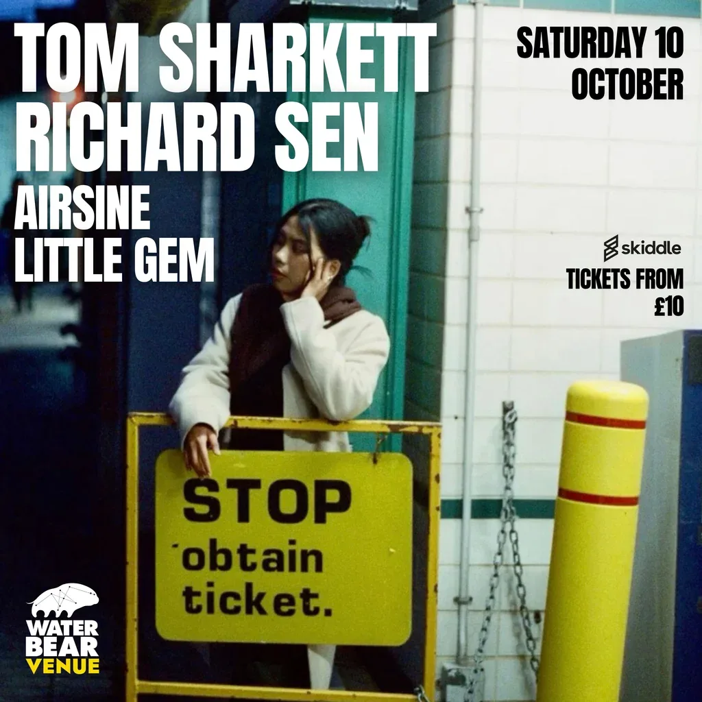 Flyer for Our friends electric - Tom sharkett & Richard Sen
