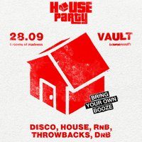 Flyer for BYOB House Party Mondays