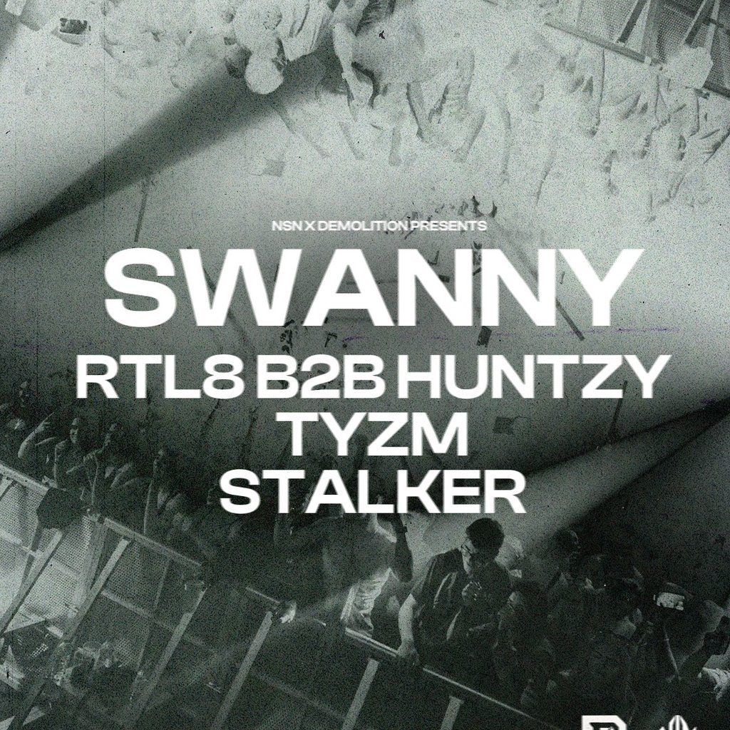 Flyer for NSN x DEMOLITION presents: unofficial HSSH x PRTY afterparty