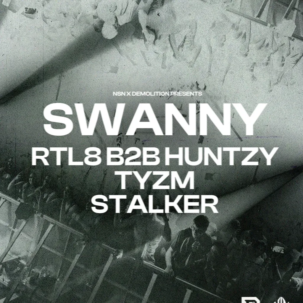 Flyer for NSN x DEMOLITION presents: unofficial HSSH x PRTY afterparty